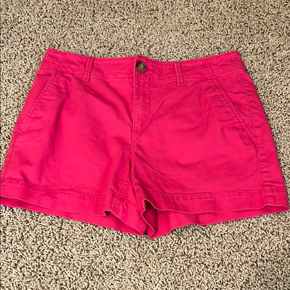 LOFT washed twill 4” shorts